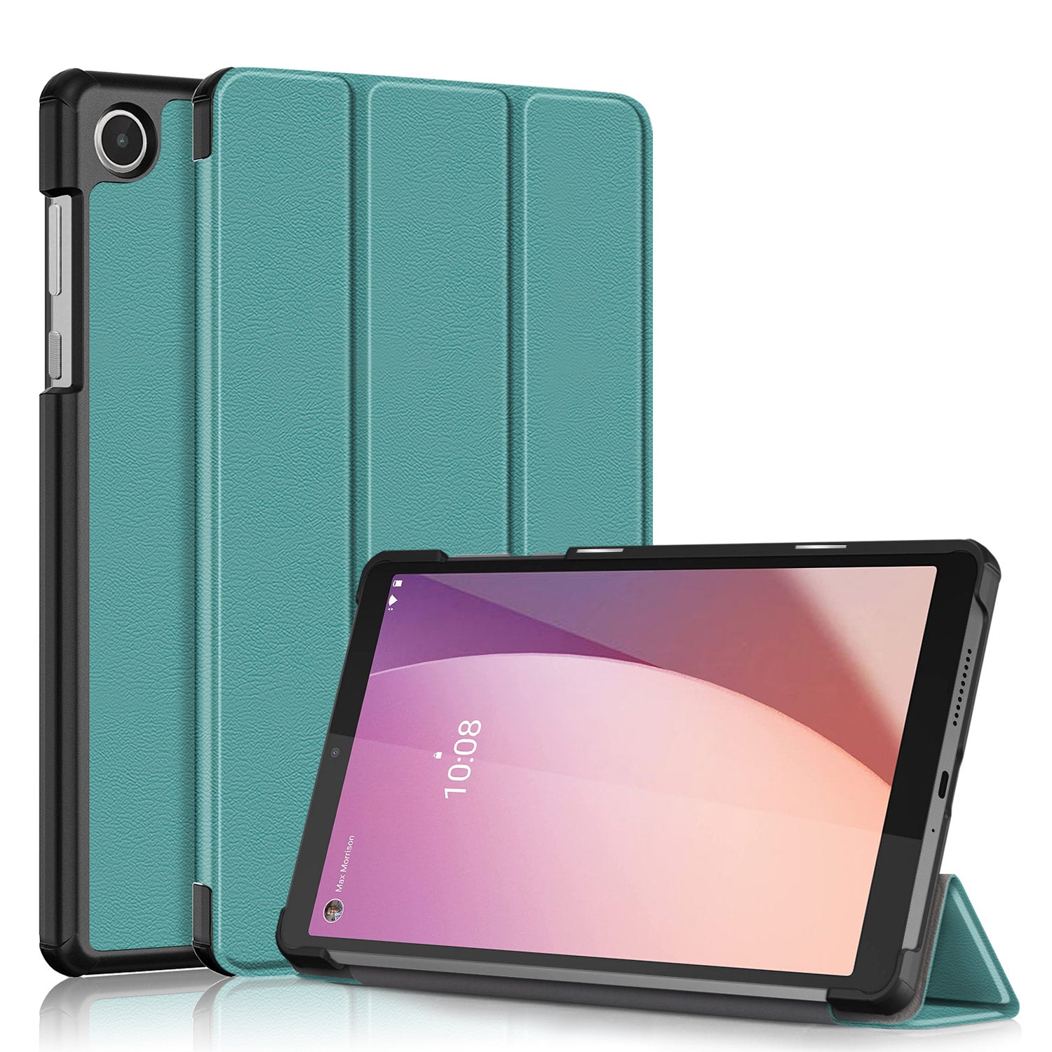 Tablet Case for Lenovo Tab M8 Gen 4 TB-300FU Tri-fold Stand Solid Color PU Leather Tablet Cover Tablet Case for Lenovo Tab M8 Gen 4 TB-300FU Tri-fold Stand Solid Color PU Leather Tablet Cover
